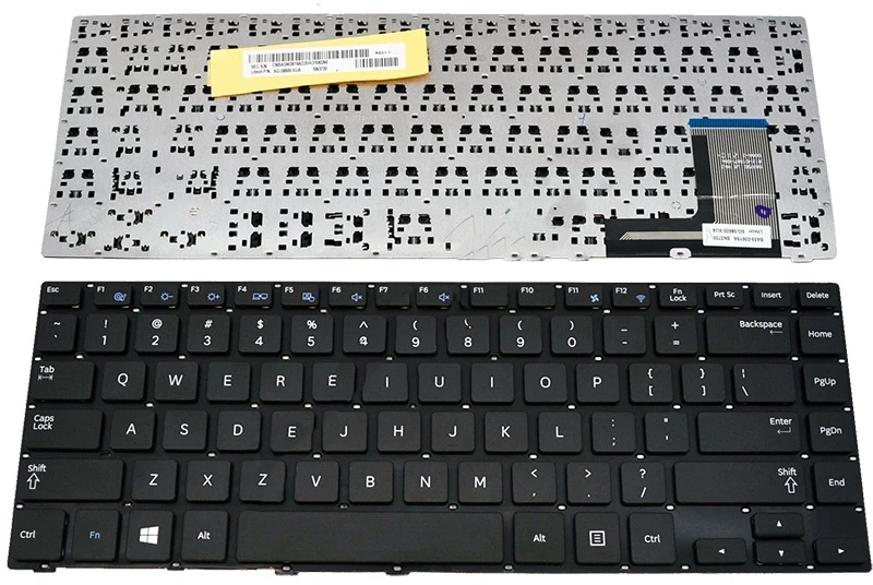 Πληκτρολόγιο Laptop keyboard για Samsung 370R4E 14" Black WITHOUT FRAME US (Small ENTER) - BA59-03619L