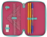 Κασετίνα Γεμάτη με 2 Θήκες Herlitz Pink Star 5x11.5x19cm Πολύχρωμη 50043354