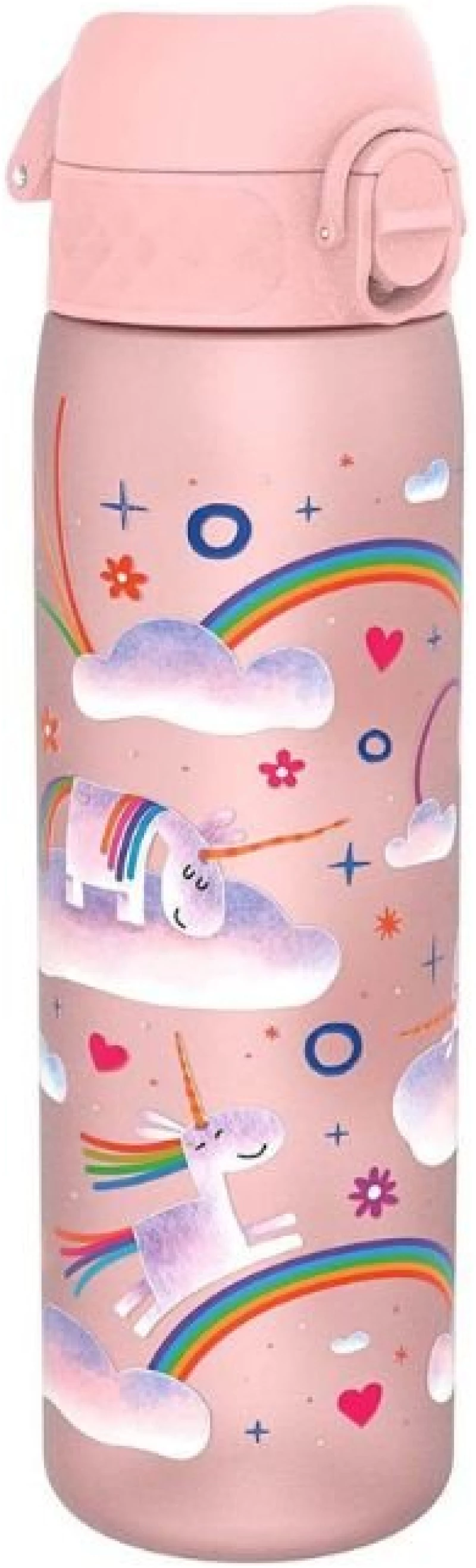 Παγούρι Πλαστικό Ion8 Unicorn and Rainbow 500ml Ροζ I8RF500PPUNIRAIN