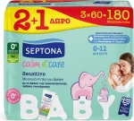 Septona Baby Calm n' Care Wipes Sensitive  180 Τεμάχια (2 + 1 Δώρο)