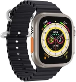 ΙΝΤΙΜΕ smartwatch 8 Ultra, 1.91", IP67, heart rate, ηχείο & mic, μαύρο