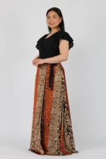 Φόρεμα Maxi Κρουαζέ Με Animal Print - FM441