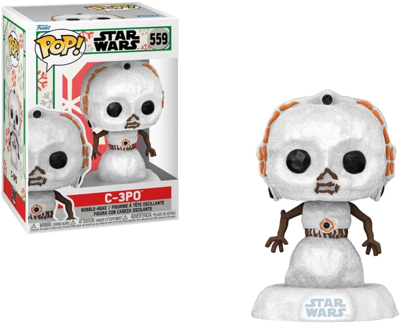 Funko Pop! Disney Star Wars: Holiday - C-3PO (SNWMN) #559 Bobble-Head Vinyl Figure