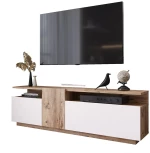 Έπιπλο τηλεόρασης Elana pakoworld sonoma-λευκό 150x29.5x46.3εκ