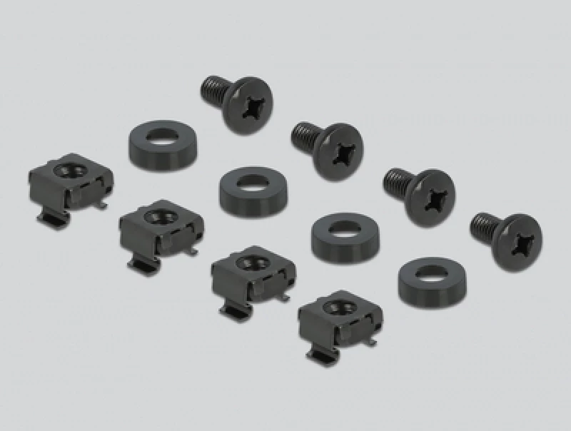 Delock Cable Management 66667, Rack 19"/1U, 4X Γάντζοι, Γωνιακό, Μαύρο