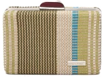 Ψάθινο τσαντάκι clutch -21896 - ΠΡΑΣΙΝΟ