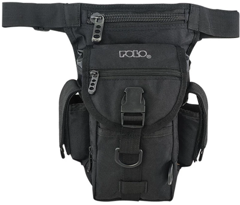 POLO ΑΝΔΡΙΚΟ ΤΣΑΝΤΑΚΙ ΜΕΣΗΣ / ΜΗΡΟΥ LE-GUN ΜΑΥΡ0 908091-2000