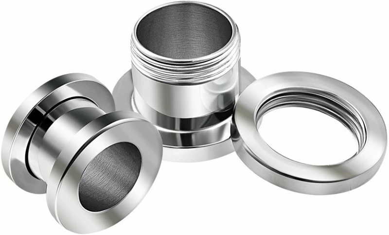 ΣΚΟΥΛΑΡΙΚΙ ΑΤΣΑΛΙ FLESH TUNNEL ΑΣΗΜΙ 13MM