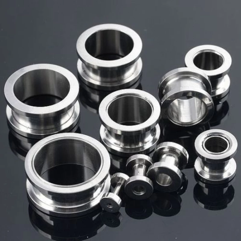 ΣΚΟΥΛΑΡΙΚΙ ΑΤΣΑΛΙ FLESH TUNNEL ΑΣΗΜΙ 13MM