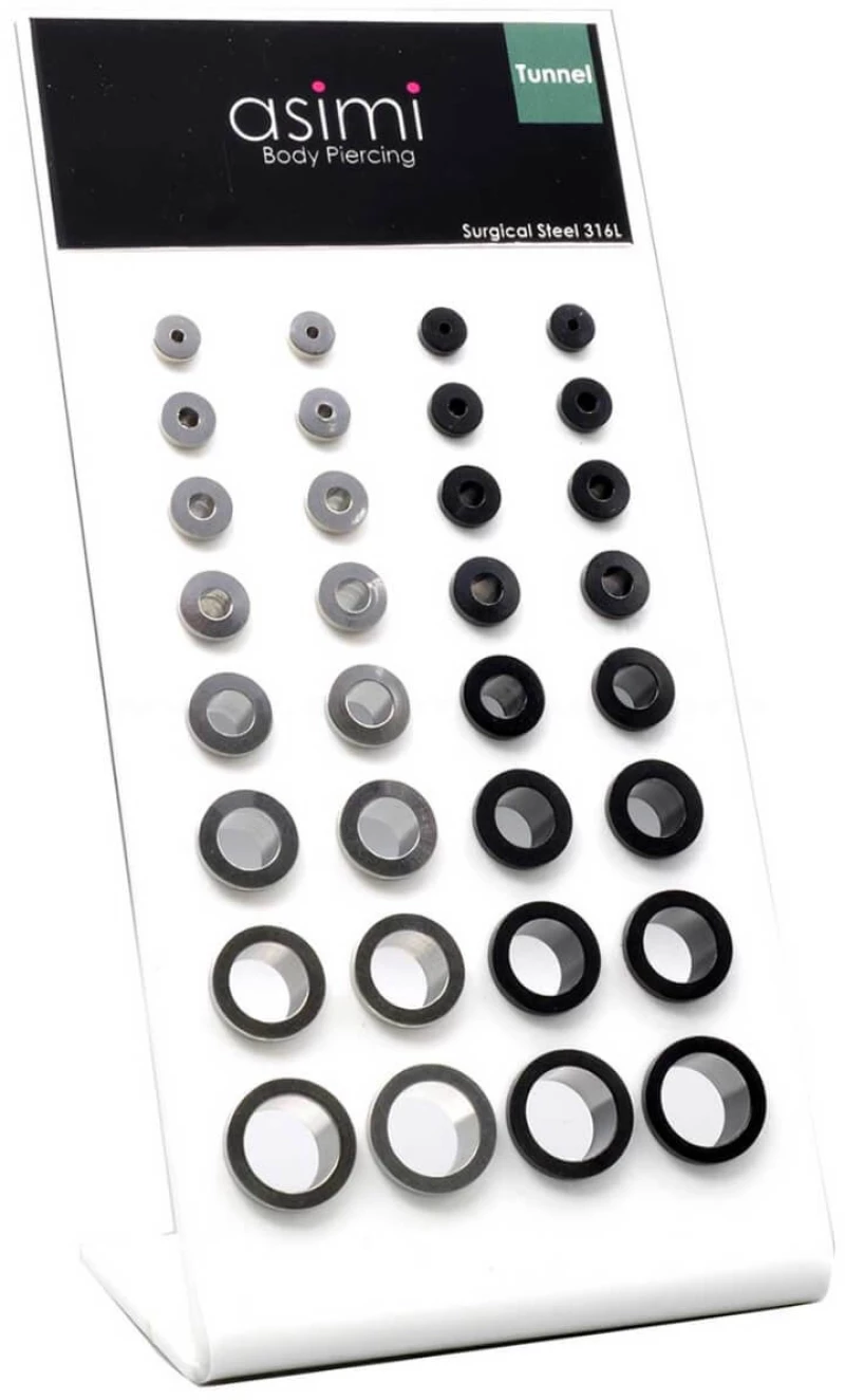ΣΚΟΥΛΑΡΙΚΙ ΑΤΣΑΛΙ FLESH TUNNEL ΜΑΥΡΟ 14MM