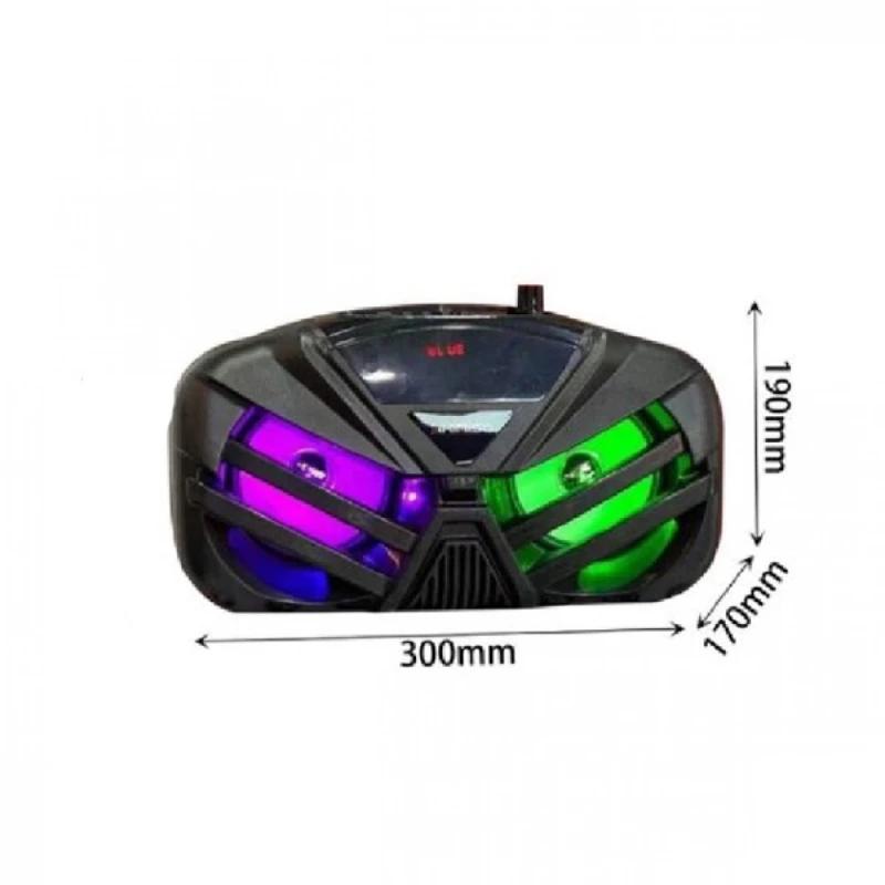 Φορητό Ηχείο Bluetooth 4,5"/10W(5x2) με Διακοσμητικό Φωτισμό QS-451