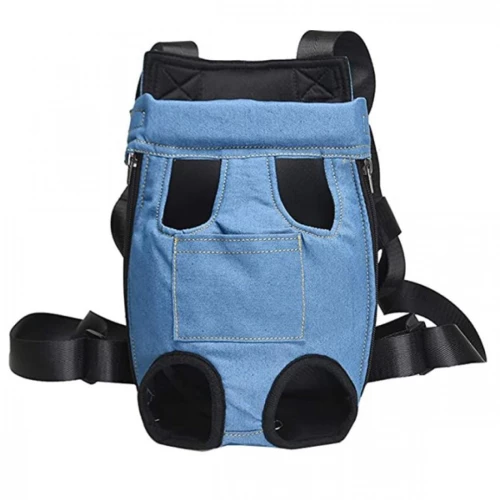 Τσάντα Μεταφοράς  36x20x15εκ Backpack Μάρσιπος Σκύλου / Γάτας / Κατοικίδιου - Dog/ Cat Outdoor Carrier - Γαλάζιο