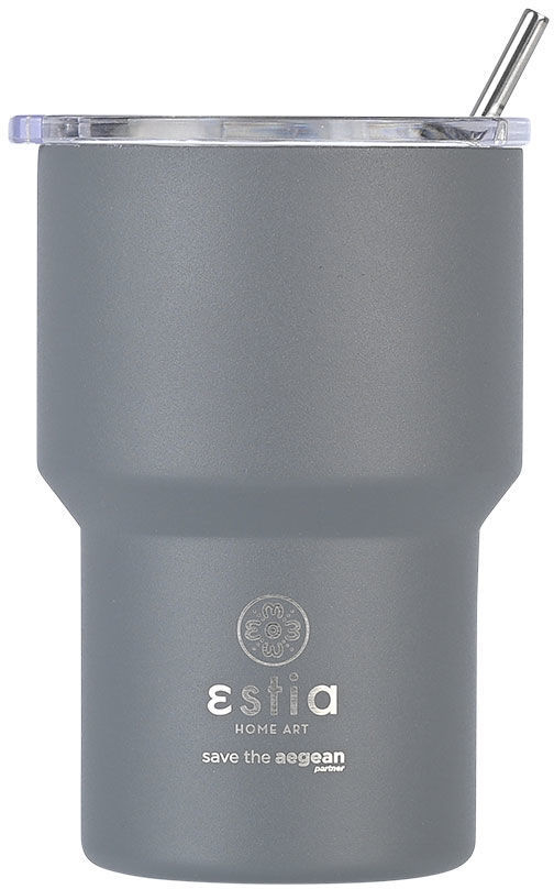 Θερμός Mug Lite 400ml Save the Aegean Fjord Grey Estia Home Art 01-18467