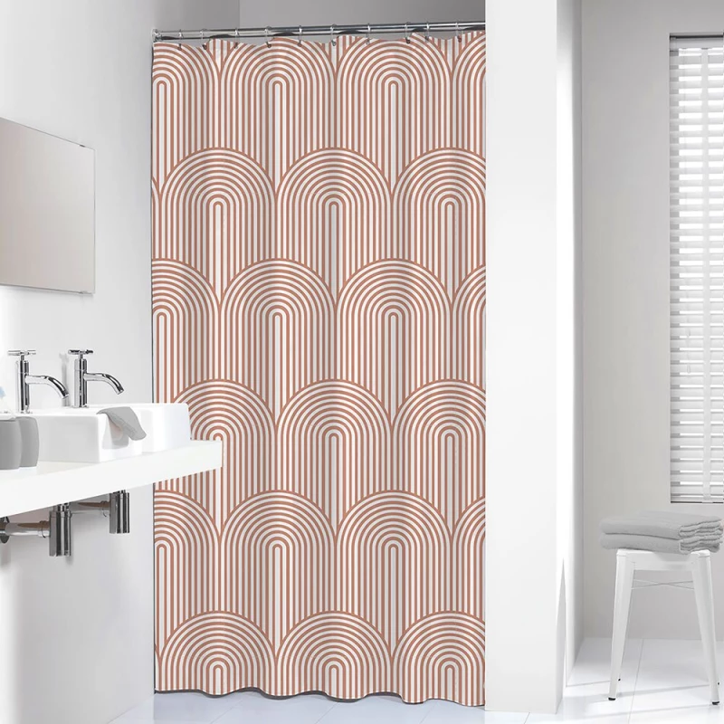 Κουρτίνα Μπάνιου Πλαστική 180x200cm Dark Pink Sealskin Brave 800149