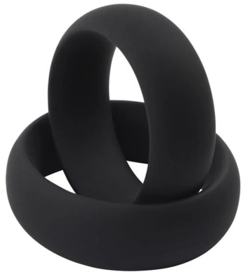 Infinity Silicone Ring M Black