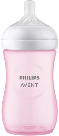 Philips Avent Μπιμπερο Natural Response Ροζ 1m+ 260ml