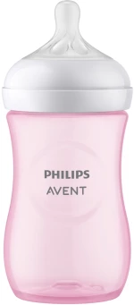 Philips Avent Μπιμπερο Natural Response Ροζ 1m+ 260ml