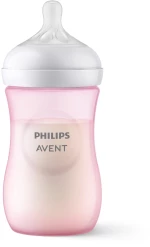 Philips Avent Μπιμπερο Natural Response Ροζ 1m+ 260ml