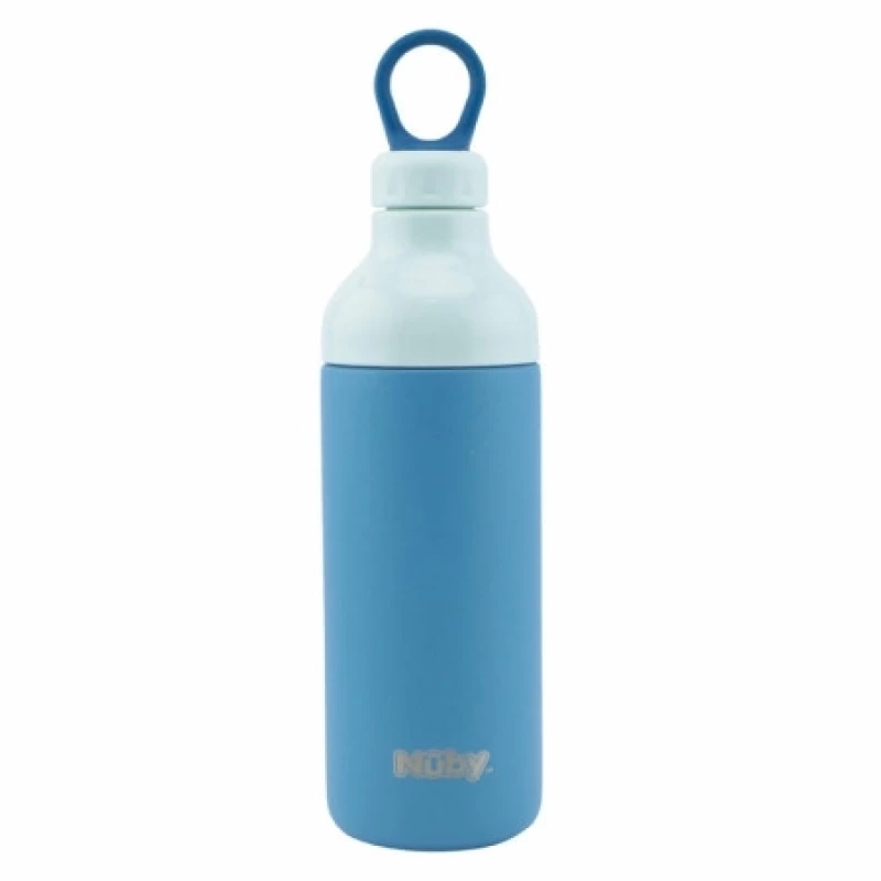 Nuby Παγούρι Free Flow 600ml Blue-Grey