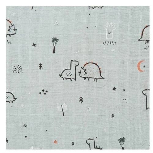 Bimbidreams Μουσελίνα Bamboo 120x120cm Jurasic