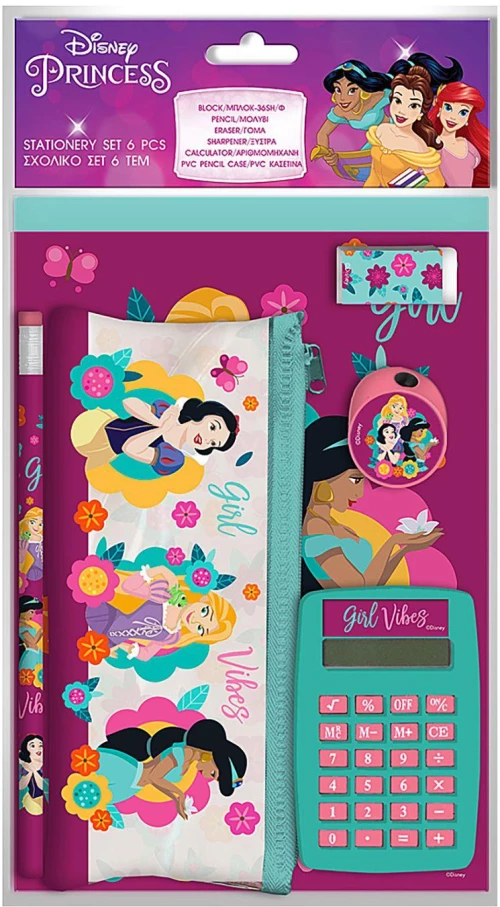 ΣΧΟΛΙΚΟ ΣΕΤ ΜΕ ΚΟΜΠΙΟΥΤΕΡΑΚΙ PRINCESS 33x18cm Disney