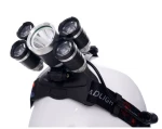 Επαναφορτιζόμενος Φακός Κεφαλής LED T6 Kraft&Dele KD-1247