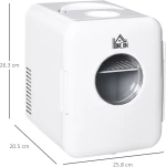 Mini Φορητό Ηλεκτρικό Ψυγείο Θερμαντήρας 4 Lt 60 W HOMCOM C00-022V90
