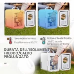Mini Φορητό Ηλεκτρικό Ψυγείο Θερμαντήρας 4 Lt 60 W HOMCOM C00-022V90