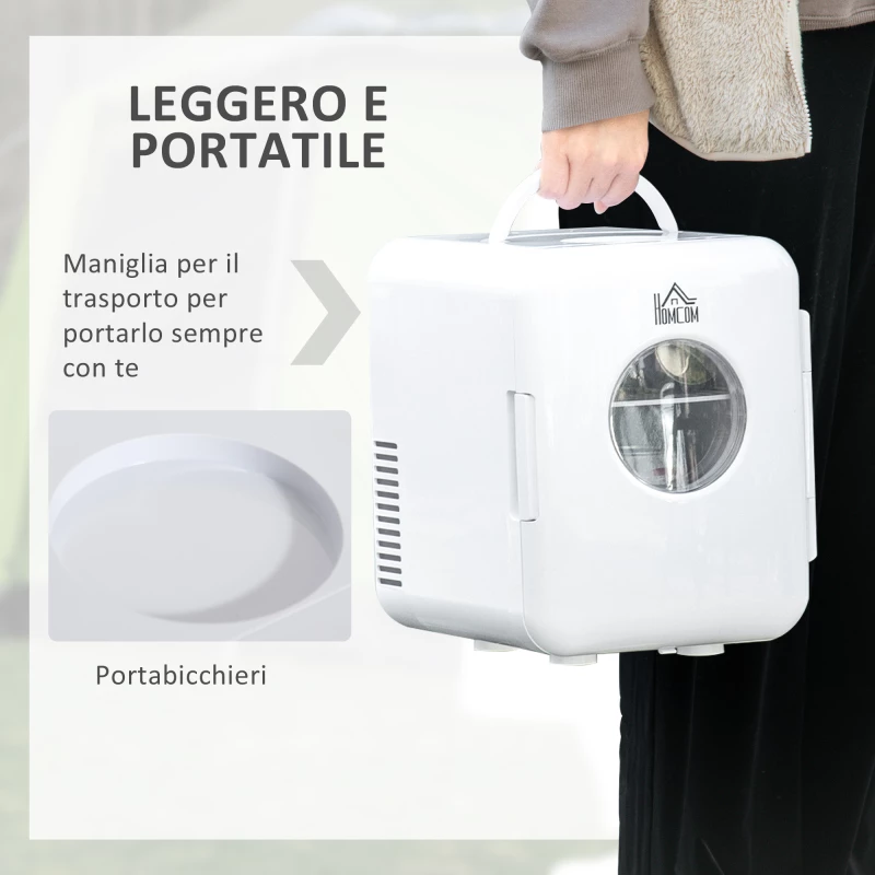Mini Φορητό Ηλεκτρικό Ψυγείο Θερμαντήρας 4 Lt 60 W HOMCOM C00-022V90