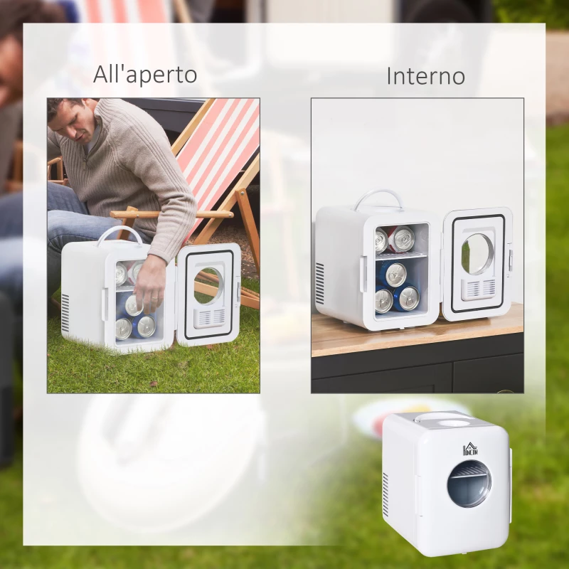 Mini Φορητό Ηλεκτρικό Ψυγείο Θερμαντήρας 4 Lt 60 W HOMCOM C00-022V90