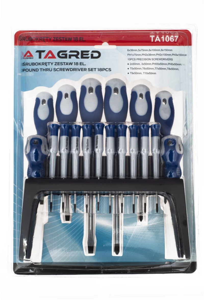 Σετ Κατσαβίδια CR-V 18 τμχ TAGRED TA1067