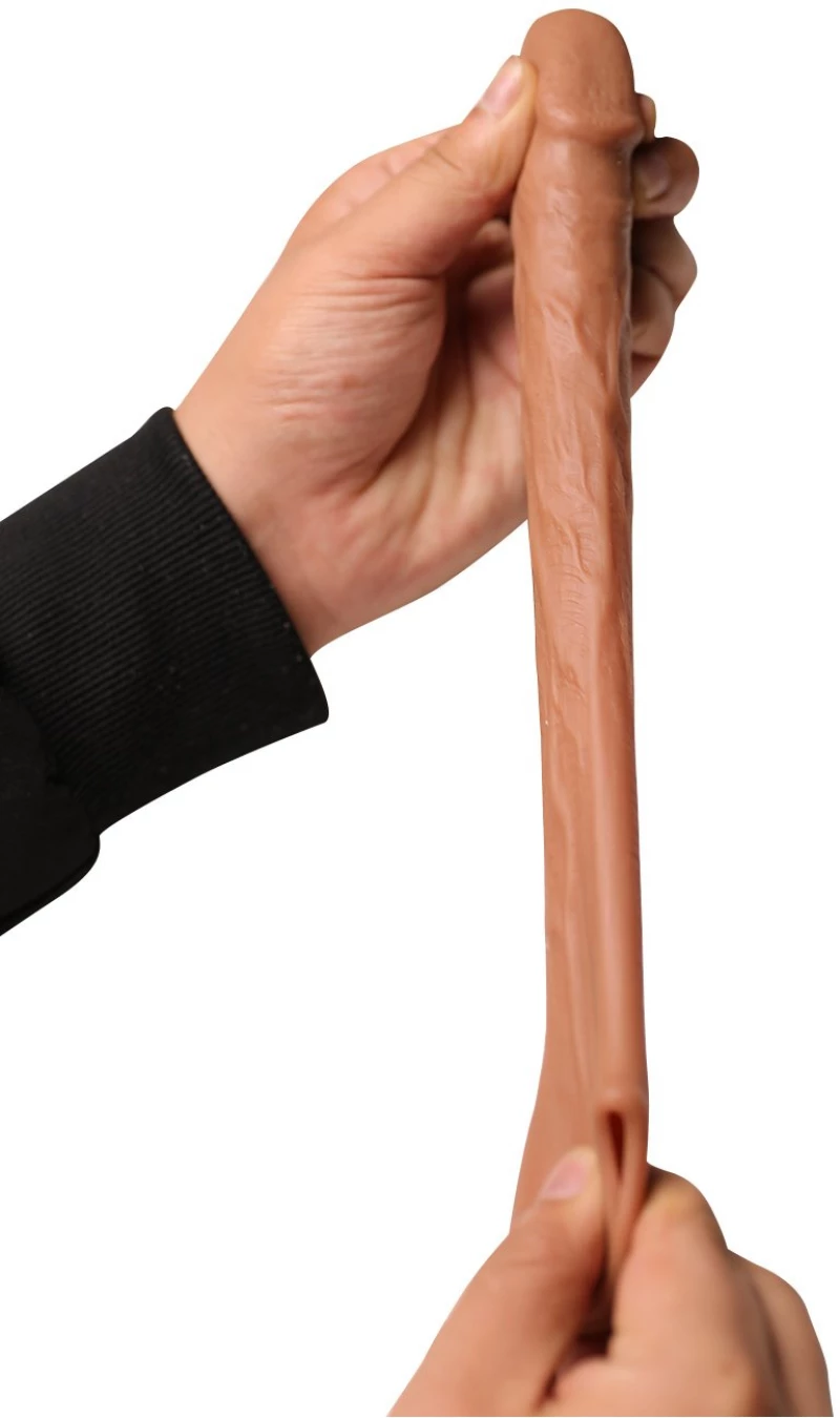 Scott Penis Extender + 4 cm Brown Liquid Silicone 15 cm