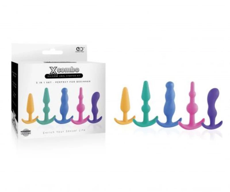 Kit 5 Anal Plug X Combo