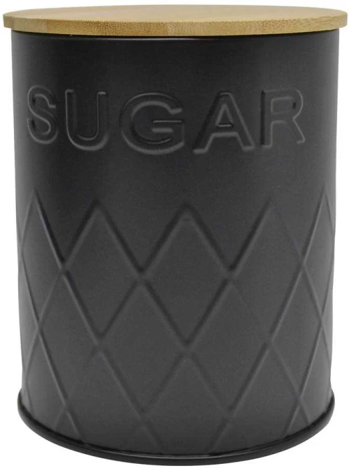ΒΑΖΟ ΜΕΤΑΛΛΙΚΟ ΜΑΥΡΟ SUGAR ΜΕ ΜΠΑΜΠΟΥ ΚΑΠΑΚΙ 10x10x13εκ. ANKOR