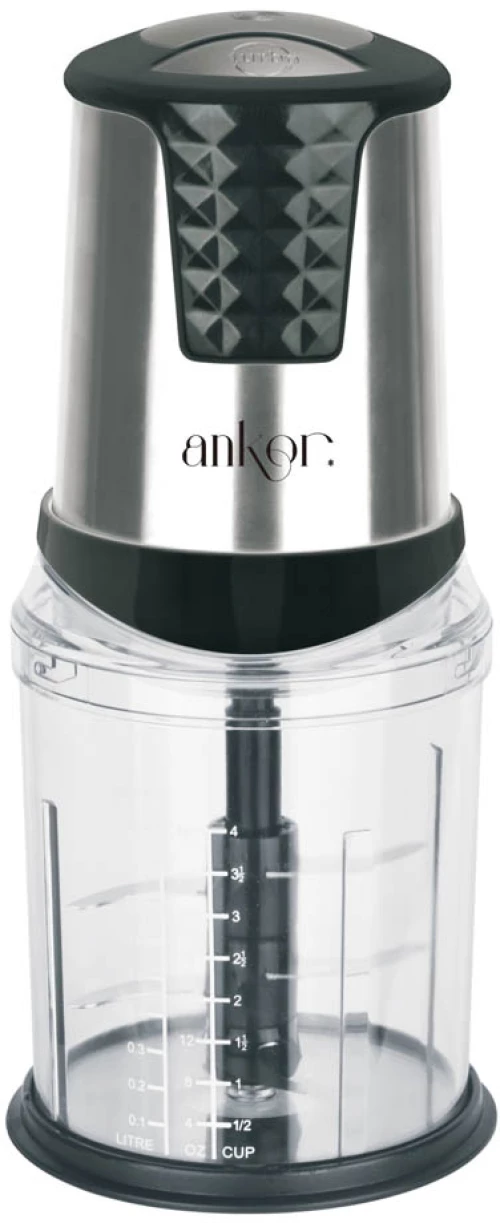 ΠΟΛΥΚΟΦΤΗΣ ANKOR ΜΕ ΤΡΙΠΛΗ ΛΕΠΙΔΑ 550W ΔΟΧΕΙΟ 1,0lt INOX ΜΑΥΡΟ ANKOR