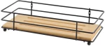 Μεταλλική βάση μαύρη με bamboo.