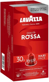 Lavazza Κάψουλες Espresso Qualita Rossa Συμβατές με Μηχανή Nespresso 30caps