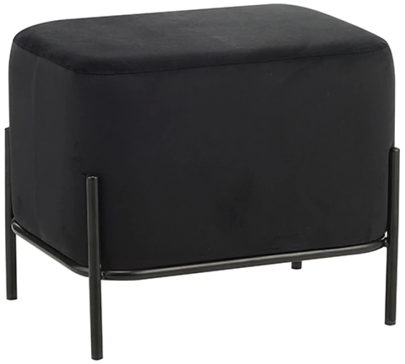BELLA/L ΣΚΑΜΠΟ BLACK VELVET ΥΦΑΣΜΑ 48X37Χ39εκ.