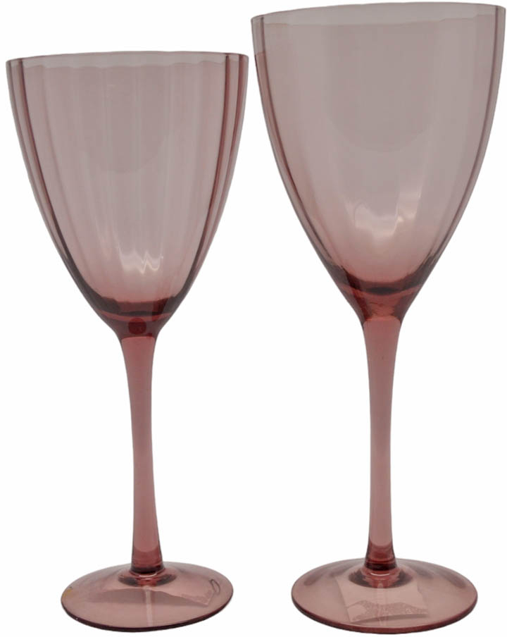 ΣΕΤ ΠΟΤΗΡΙΑ ΚΟΛΩΝΑΤΑ 6 ΤΕΜΑΧΙΩΝ ΓΥΑΛΙΝΑ PREMIUM 300ml ΜΩΒ ΧΡΩΜΑ ANKOR