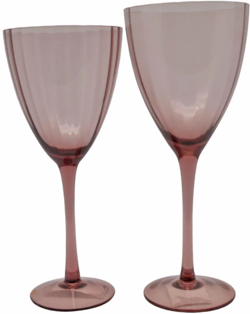 ΣΕΤ ΠΟΤΗΡΙΑ ΚΟΛΩΝΑΤΑ 6 ΤΕΜΑΧΙΩΝ ΓΥΑΛΙΝΑ PREMIUM 300ml ΜΩΒ ΧΡΩΜΑ ANKOR