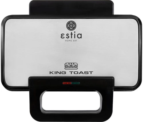 ESTIA ΤΟΣΤΙΕΡΑ KING TOAST 2 ΘΕΣΕΩΝ 900w ΜΕ ΒΑΘΙΕΣ ΑΠΟΣΠΩΜΕΝΕΣ ΑΝΤΙΚΟΛΛΗΤΙΚΕΣ ΠΛΑΚΕΣ