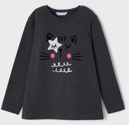 Μπλούζα "Cat" γκρι (Γκρι)