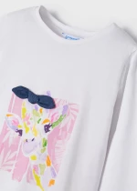 Μπλούζα "Giraffe" λευκή (Λευκό)