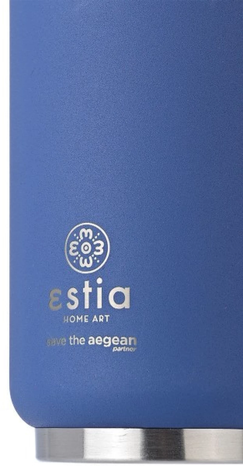 Θερμός Travel Cup Save The Aegean 300ml Denim Blue Estia