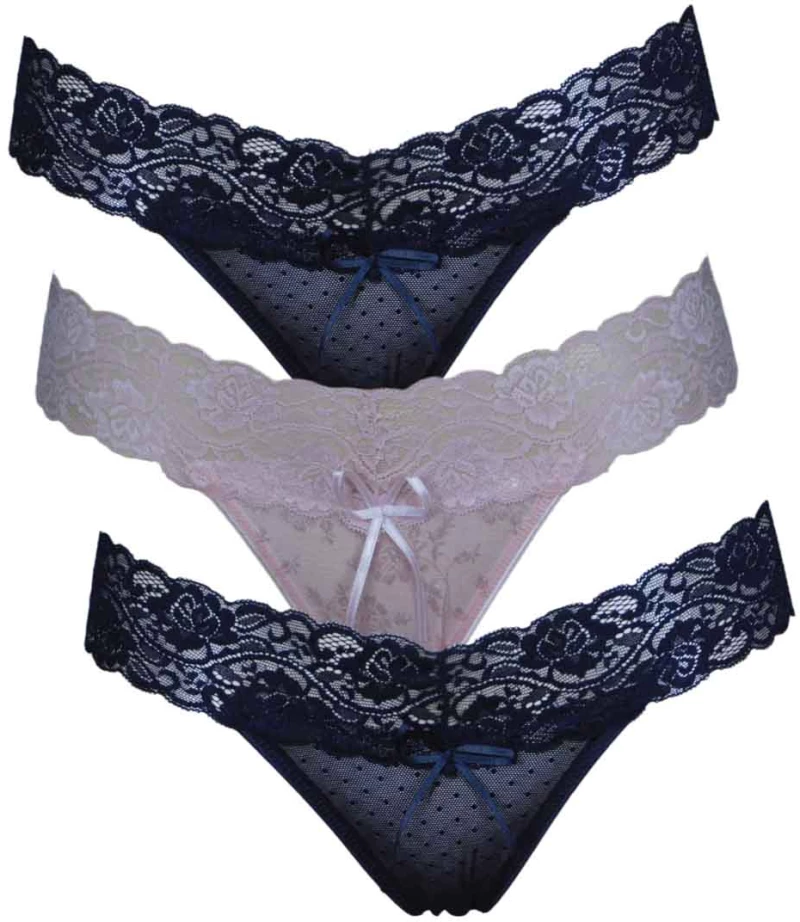 ΓΥΝΑΙΚΕΙΟ ΔΑΝΤΕΛΕΝΙΟ SLIP STRING ΠΑΚΕΤΟ 3 ΤΕΜ COTTONHILL CH0943 2 – ΜΑΥΡΟ-ΜΑΥΡΟ-ΡΟΖ