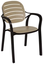 Καρέκλα Εξοχής Rusty Καφέ Μπεζ 57,5x58x84Εκ Fylliana
