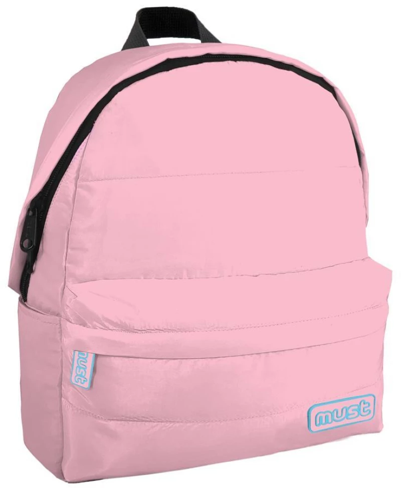 Τσάντα Πλάτης Monochrome Puffy Mini 25x12x30Εκ 2Θήκες Ροζ Must