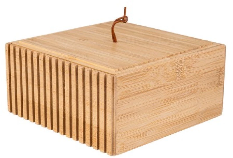 Κουτί Αποθήκευσης  Bamboo Essentials Τετράγωνο15x15x7Cm