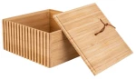 Κουτί Αποθήκευσης  Bamboo Essentials Τετράγωνο15x15x7Cm