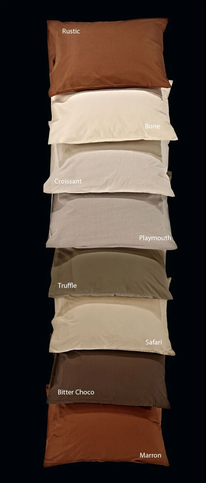 Σεντόνι Unicolor  Cigar Brown Nima Υπέρδιπλο 240x260cm 100% Βαμβάκι